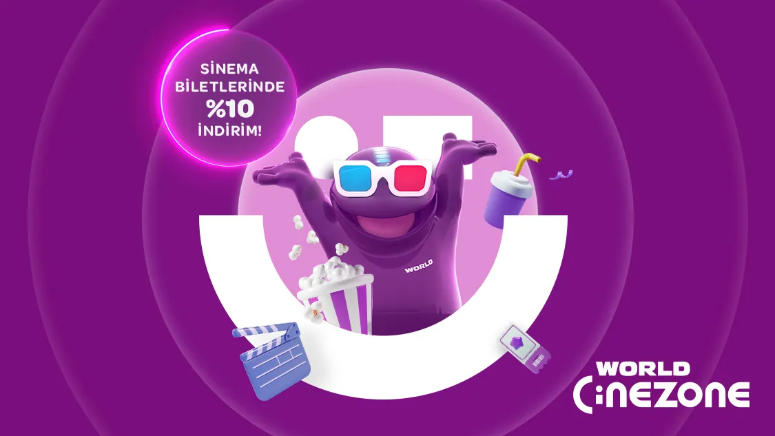 Worldcard ile World Cinezona Sinema Keyfi: %10 İndirim Fırsatını Kaçırmayın!