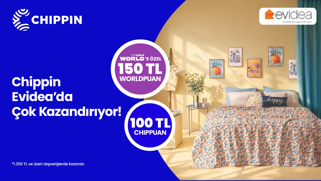 Worldcard ile Evidea’dan Worldpuan Fırsatı!