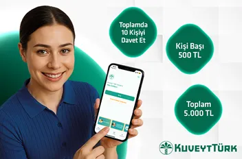 Kuveyt Türk'ten Yakınlarına Davet Et Kampanyası: Toplam 5.000 TL'ye Varan Hediye ve Harcama İadesi!