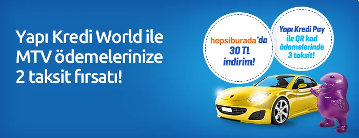 MTV'nizi Yapı Kredi Kredi Kartınızla 2 taksitle ödeyin, Hepsiburada’da geçerli 30TL indirim kazanın. MTV'nizi Yapı Kredi Kredi Kartınızla 2 taksitle ödeyin, Hepsiburada’da geçerli 30TL indirim kazanın.