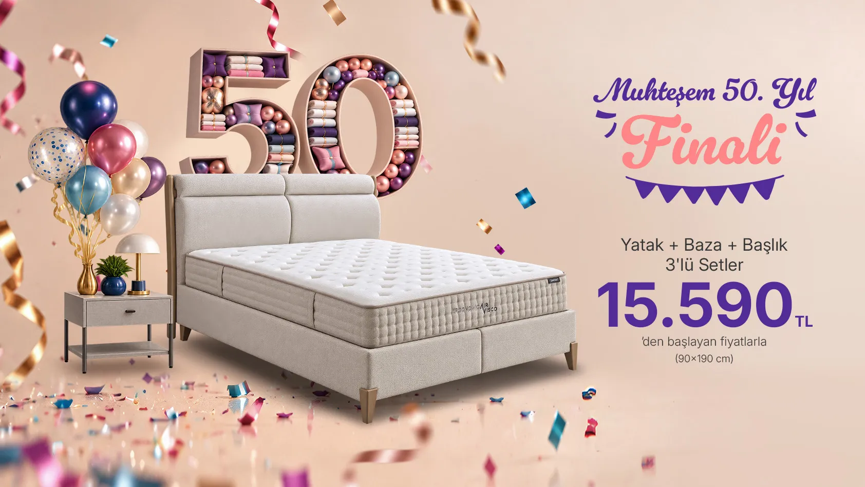 Yataş 50. Yıl Kampanyası | Uygun Fiyatlarla Kaliteli Uykuyu Yakala