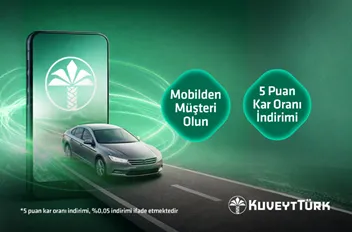 Kuveyt Türk Mobil'den Yeni Müşterilere Özel Dijital Araç Finansmanı İndirimi!