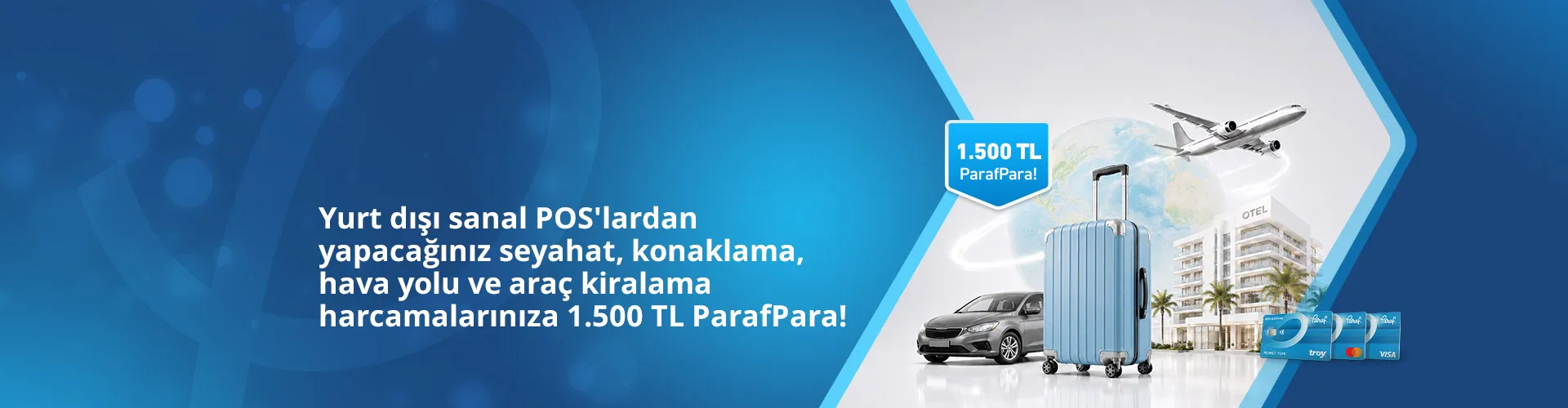 Yurt Dışı Seyahat Alışverişlerinde 1.500 TL ParafPara