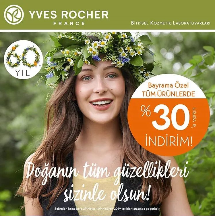 Yves Rocher'dan Bayrama Özel %30'a Varan İndirim Fırsatı! Yves Rocher'dan Bayrama Özel %30'a Varan İndirim Fırsatı!