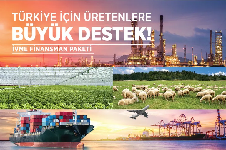 Türkiye İçin Üretenlere Büyük Destek! İVME Finansman Paketi Ziraat'te! Türkiye İçin Üretenlere Büyük Destek! İVME Finansman Paketi Ziraat'te!